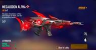 Free Fire में Megalodon Alpha Scar स्किन